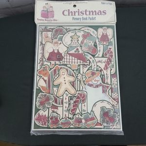 Cottage Collection  Christmas Memory Book Packet. Makes 20 pages.